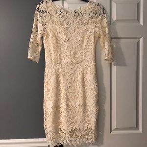 Off White 3/4 Dress - perfect for brides!